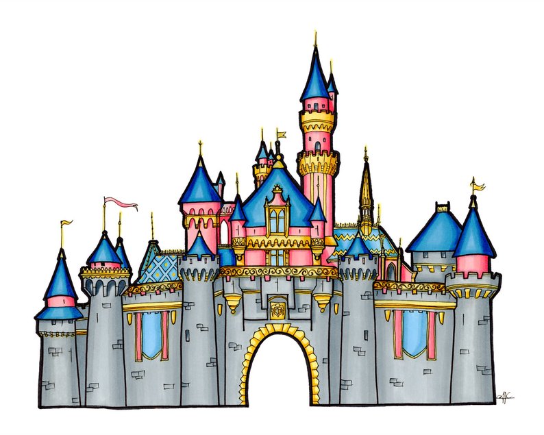 Disneyland Castle Drawing at Explore collection of
