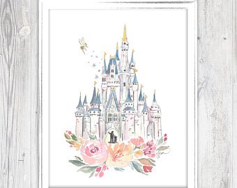 340x270 Disney Castle Etsy - Disneyland Castle Drawing