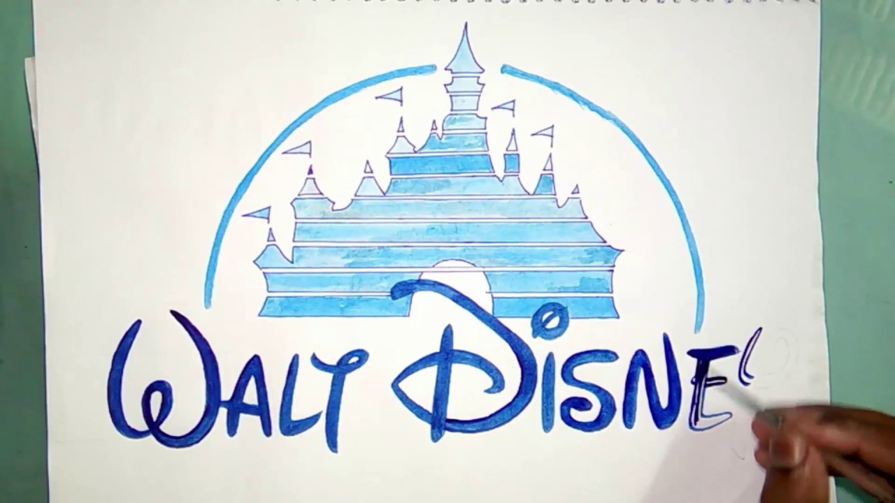 1280x720 How To Draw The Walt Disney Castle - Disneyland Castle Drawing