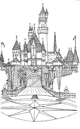 313x500 disneyland drawing - Disneyland Drawing