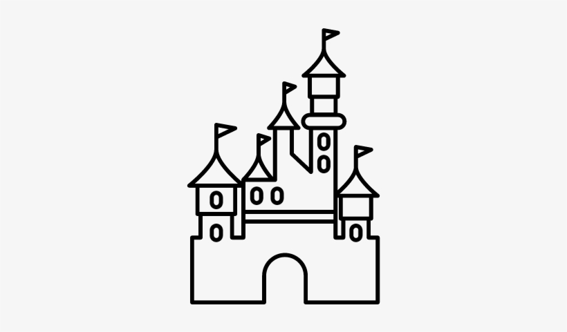 820x481 Free Disney Castle Logo Outline - Disneyland Drawing
