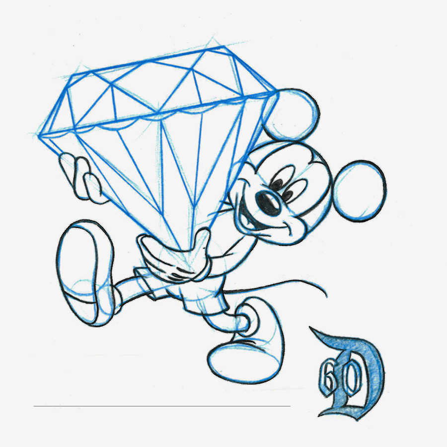900x900 new artist sketch debuts for the disneyland resort diamond - Disneyland Drawing