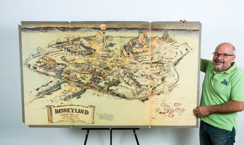 800x476 walt disney's hand drawn map of disneyland just sold for a bonkers - Disneyland Drawing