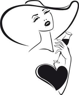 265x320 Siluete Silhouette Art - Diva Drawing