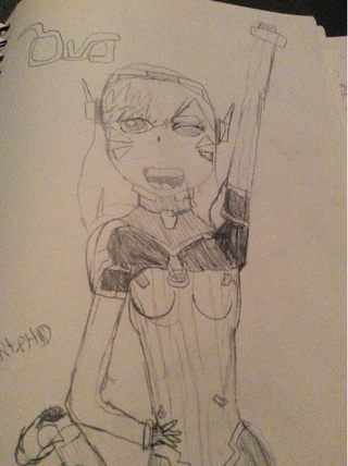 320x428 D Va From Over Watch - Diva Drawing