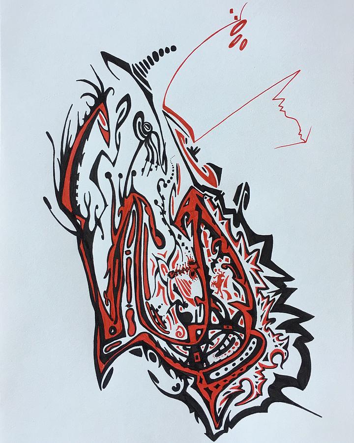 720x900 diver drawing - Diver Drawing