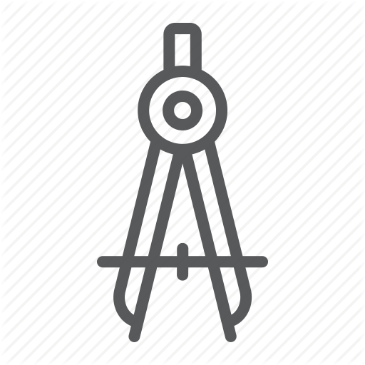 512x512 Architect, Compass, Divider, Drawing, Education, Geometry, School Icon - Divider Drawing