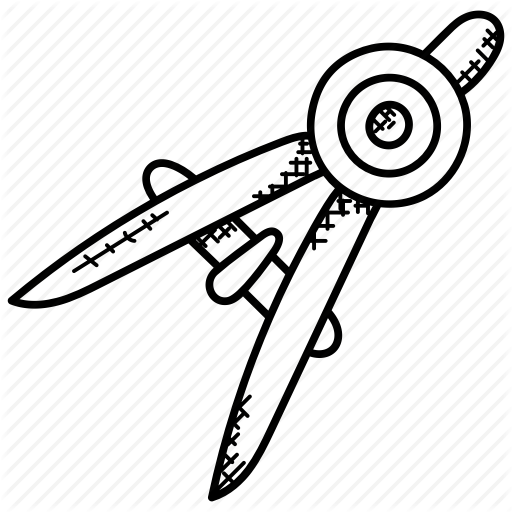 512x512 Compass, Divider, Drafting, Drawing Tool, Geometry Compass Icon - Divider Drawing