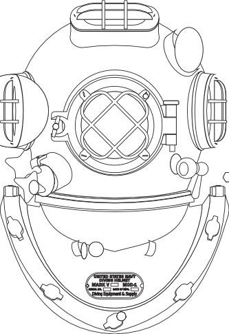 333x485 diving helmet clip art books worth reading - Diving Helmet Drawing