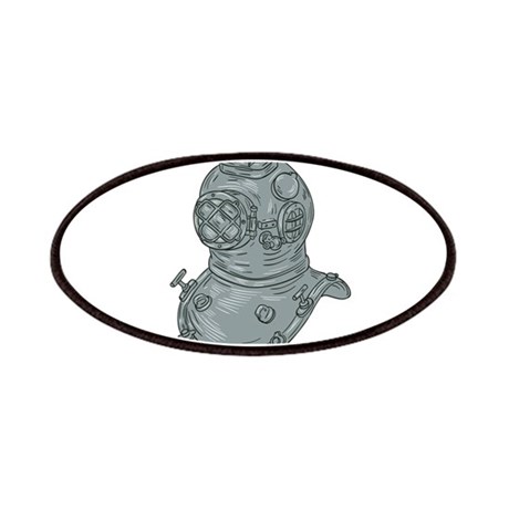 460x460 diving helmet patches - Diving Helmet Drawing