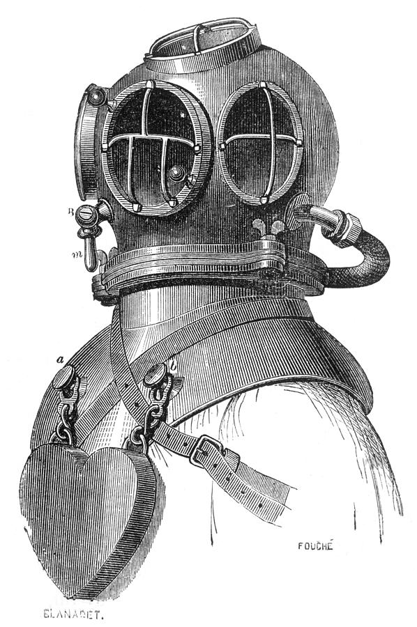 Diving Helmet Drawing at Explore collection of