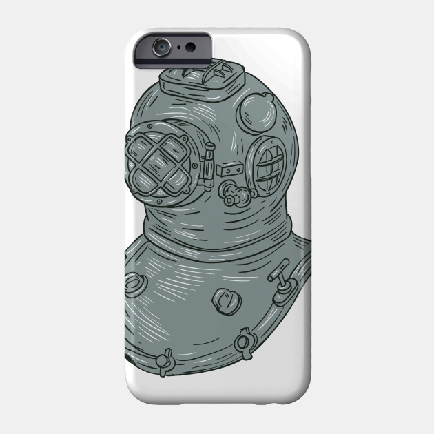 630x630 old school diving helmet drawing - Diving Helmet Drawing