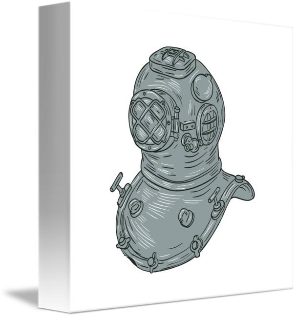 Diving Helmet Drawing at Explore collection of Diving Helmet Drawing