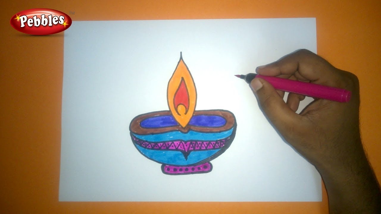 Diwali Diya Drawing at Explore collection of Diwali Diya Drawing