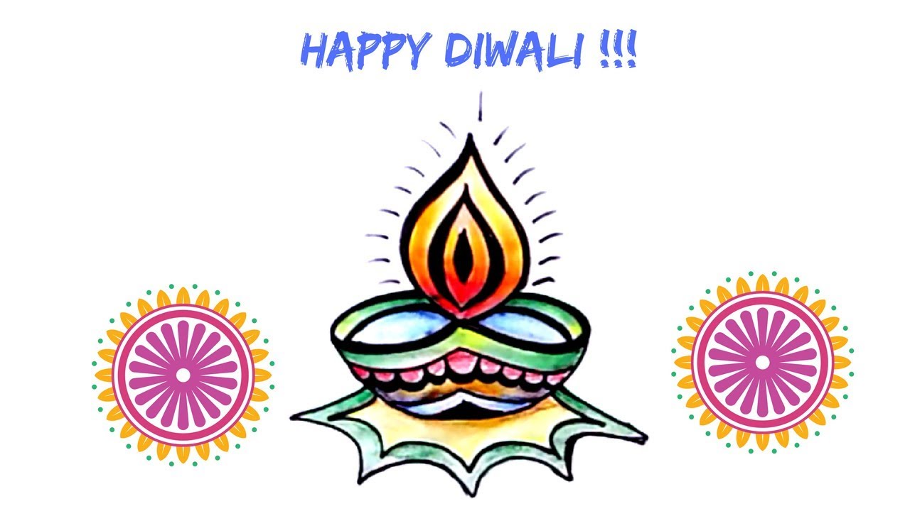 Diwali Diya Drawing At Paintingvalley.com 