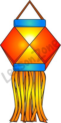 206x414 Diwali Lantern Clipart Great Free Clipart, Silhouette, Coloring - Diwali Lamp Drawing