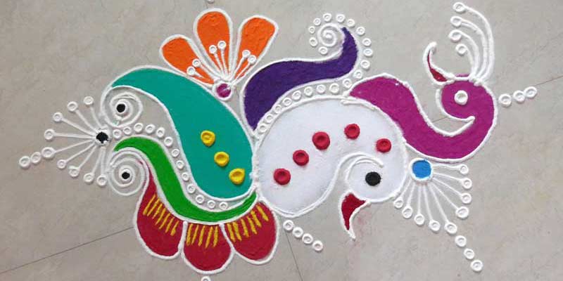 800x400 diwali rangoli - Diwali Rangoli Drawing