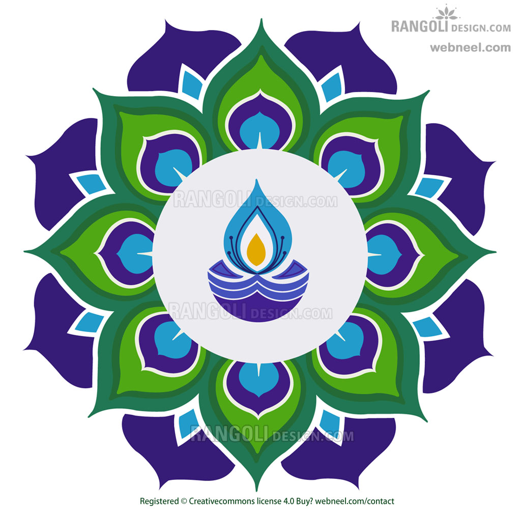 1024x1000 best and easy rangoli designs for diwali festival - Diwali Rangoli Drawing