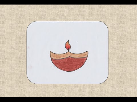 480x360 candles for diwali drawing diwali candle light indian new year - Diya Drawing