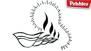 320x180 How To Make Diya Drawing - Diya Drawing