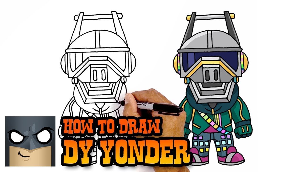 1280x720 How To Draw Fortnite Dj Yonder - Dj Drawing