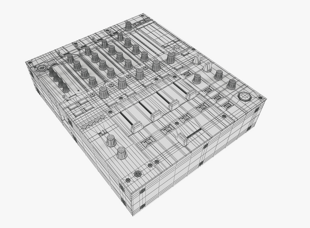 1010x745 Dj Mixer Pioneer - Dj Mixer Drawing