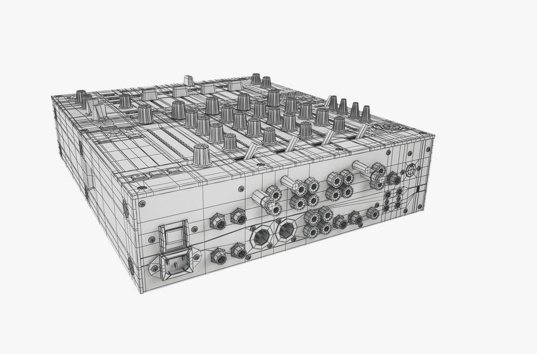 1084x714 Dj Mixer Pioneer Djm Cgtrader - Dj Mixer Drawing