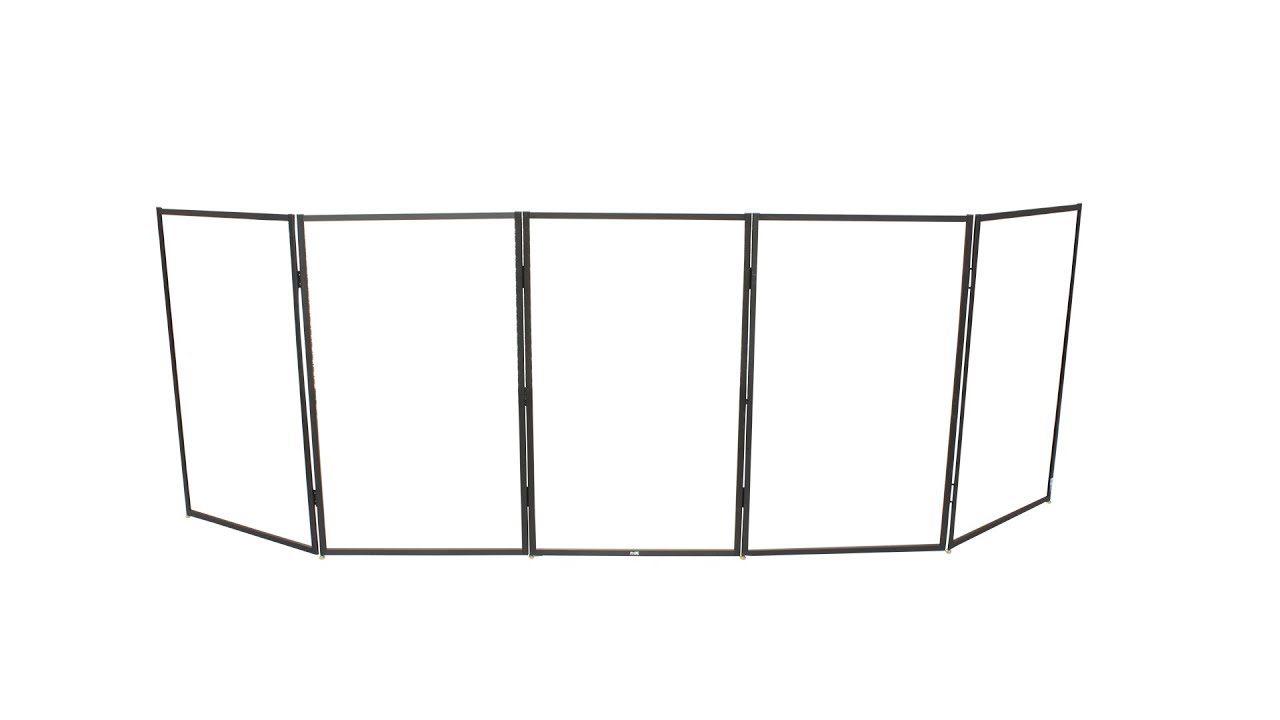1280x720 Prox Xf Dj Facade Panel Scrim Black White - Dj Table Drawing