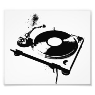 307x307 Dj Turntable Art Wall - Dj Turntable Drawing