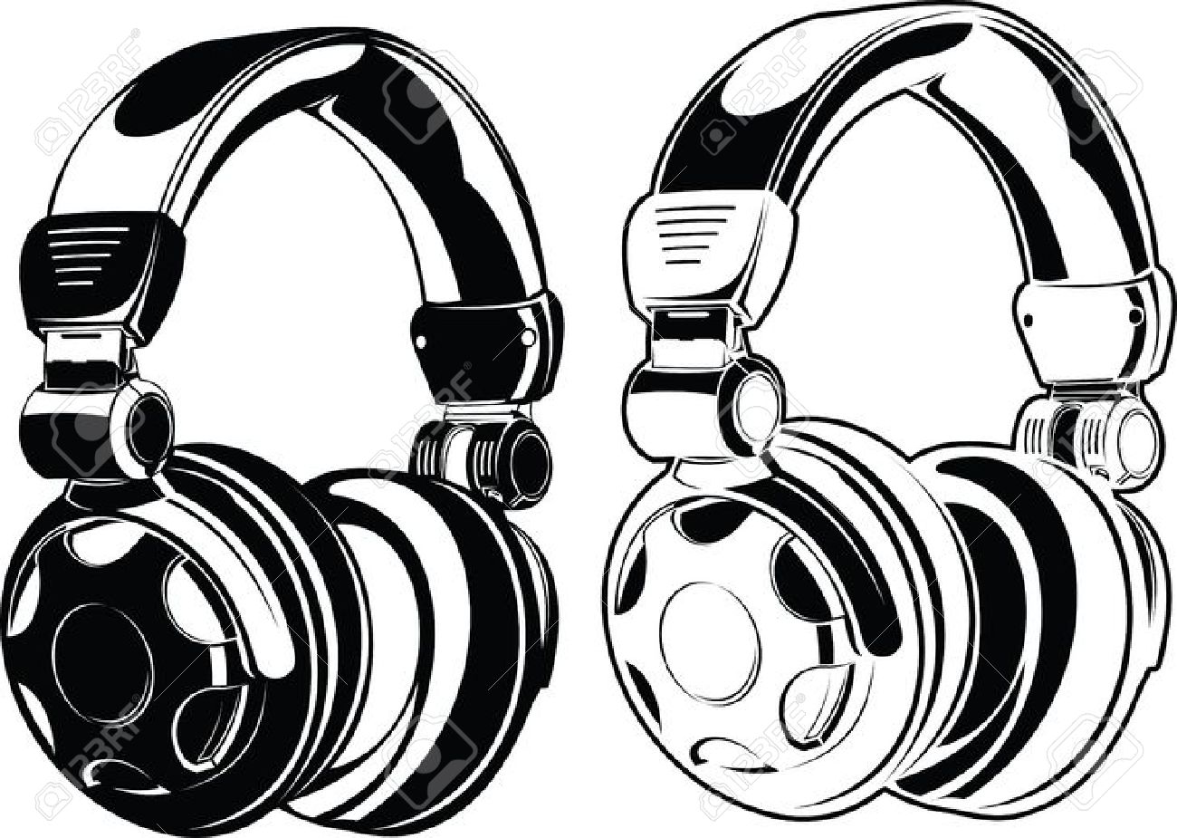 1300x925 headphone clipart dj turntable - Dj Turntable Drawing