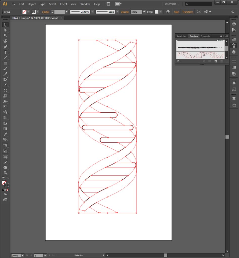 947x1024 Laser Cut Dna Necklace Steps - Dna Helix Drawing