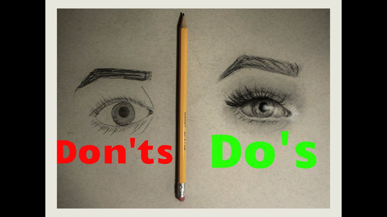 1280x720 Realistic Eye Drawing What To Dowhat Not To Do - Do Drawing
