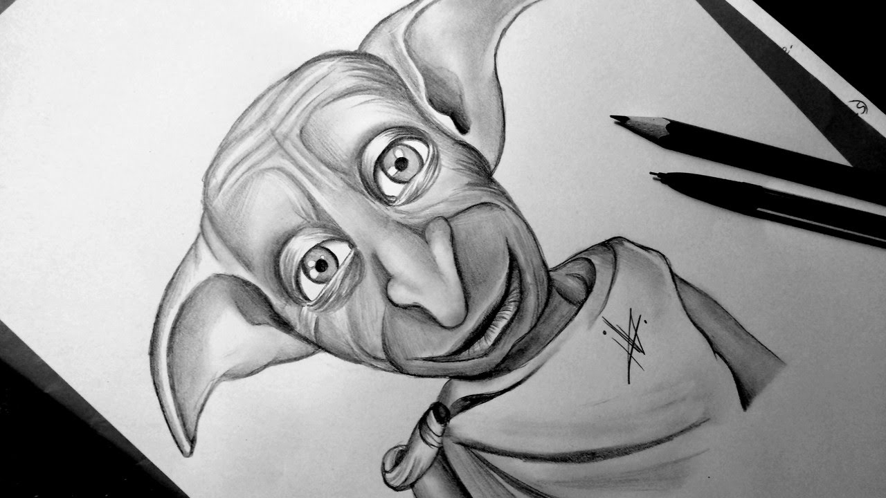 1280x720 Drawing Dobby From Harry Potter - Dobby Drawing