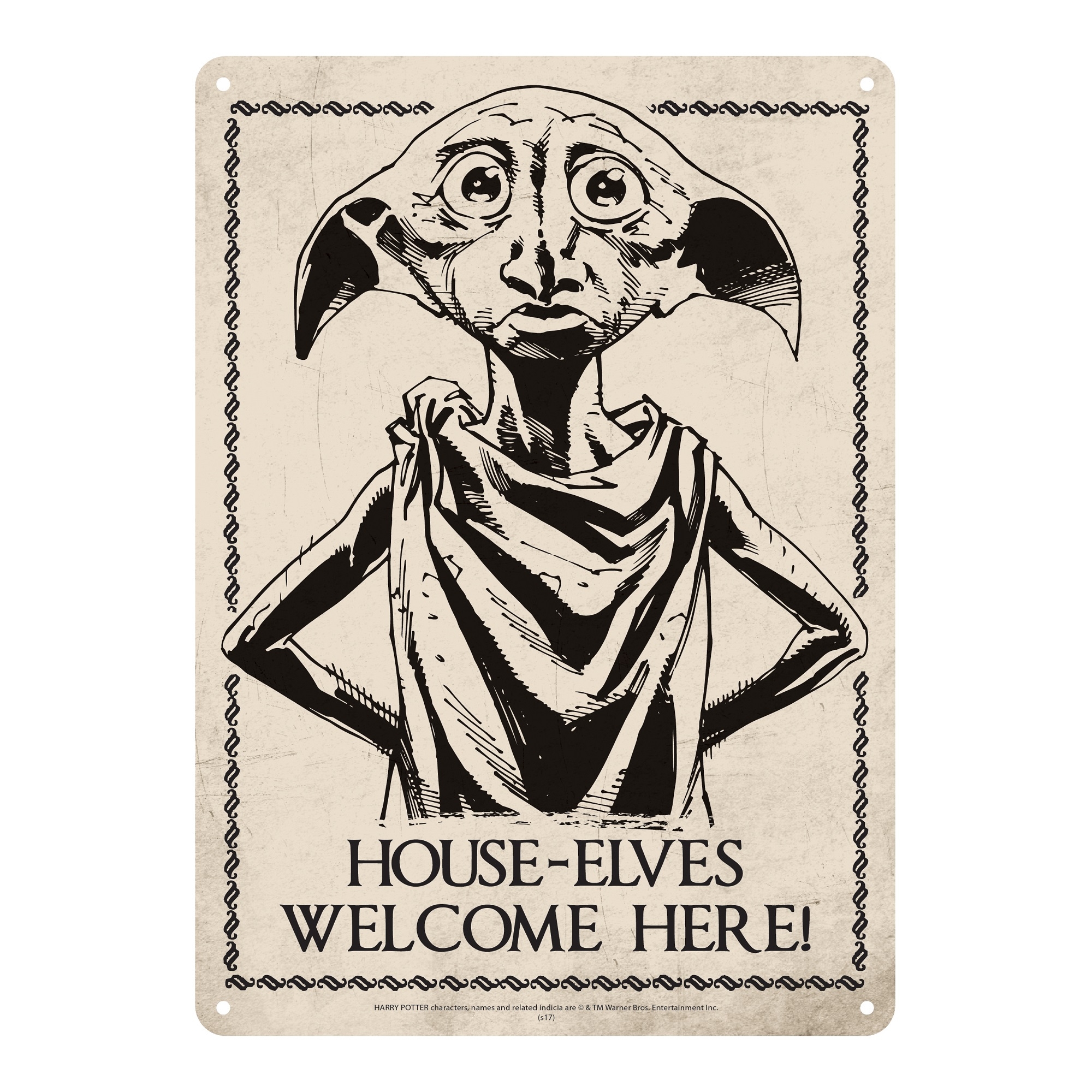 2000x2000 Harry Potter Dobby Small Tin Sign - Dobby Drawing