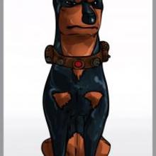 220x220 how to draw how to draw alpha the doberman pinscher from up - Doberman Drawing