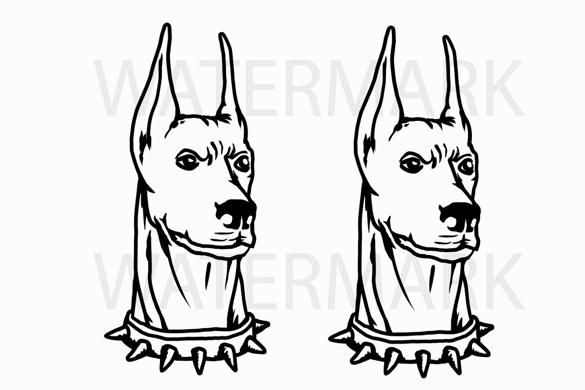 1200x800 doberman - Doberman Drawing