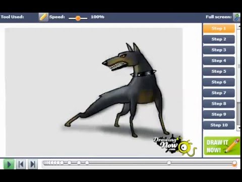 480x360 how to draw a doberman pinscher dog - Doberman Pinscher Drawing
