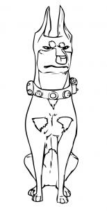 154x302 how to draw how to draw alpha the doberman pinscher from up - Doberman Pinscher Drawing