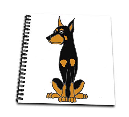 425x386 funny cute doberman pinscher puppy dog art - Doberman Pinscher Drawing