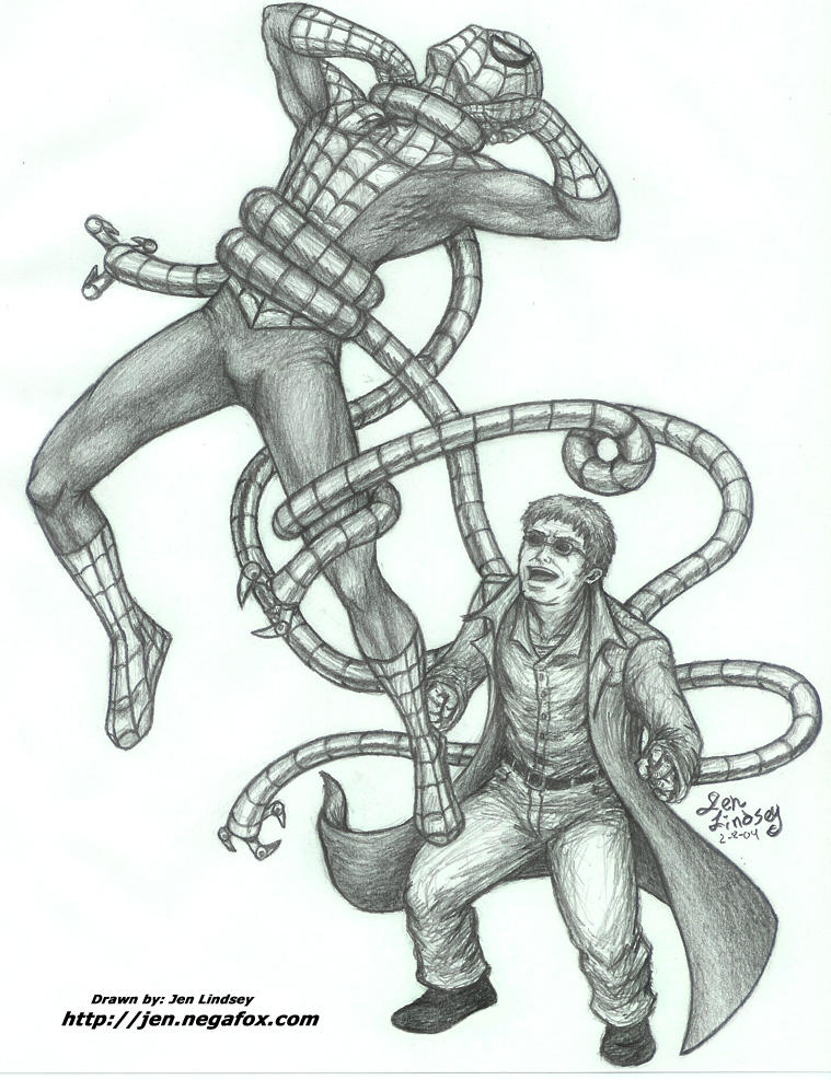 759x987 doc octopus spider drawings - Doc Ock Drawing
