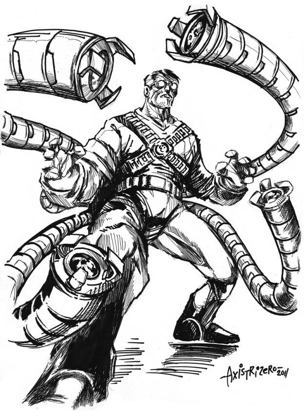 624x846 doctor octopus - Doc Ock Drawing