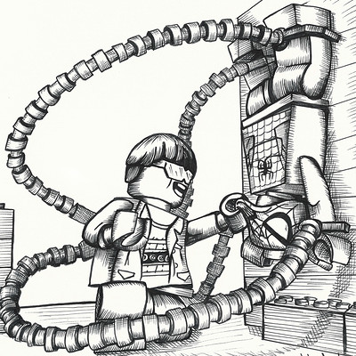 400x400 artstation - Doc Ock Drawing