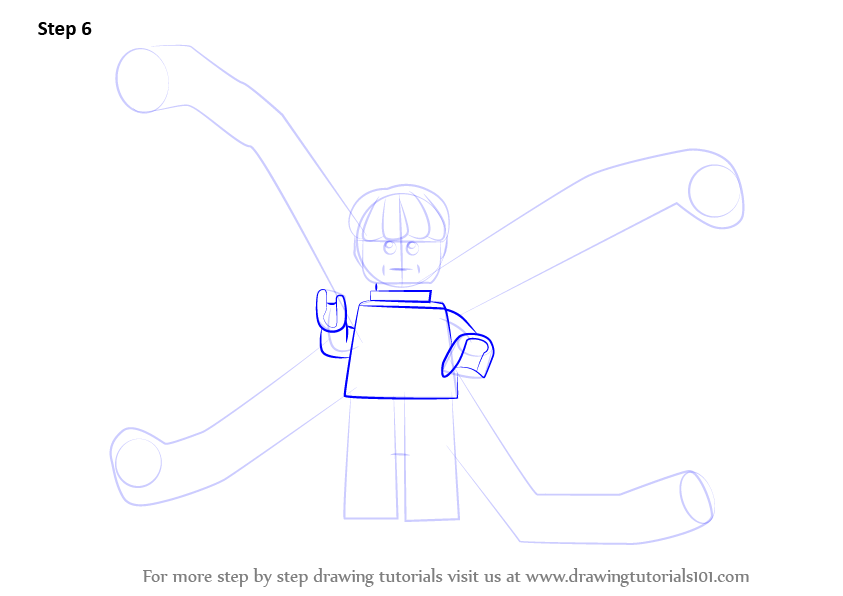 843x596 learn how to draw lego doc ock - Doc Ock Drawing