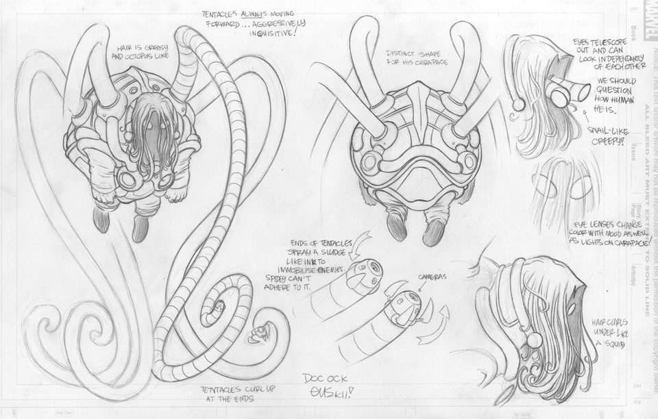 960x612 pr approved ed mcguinness' doctor octopus! project rooftop - Doc Ock Drawing