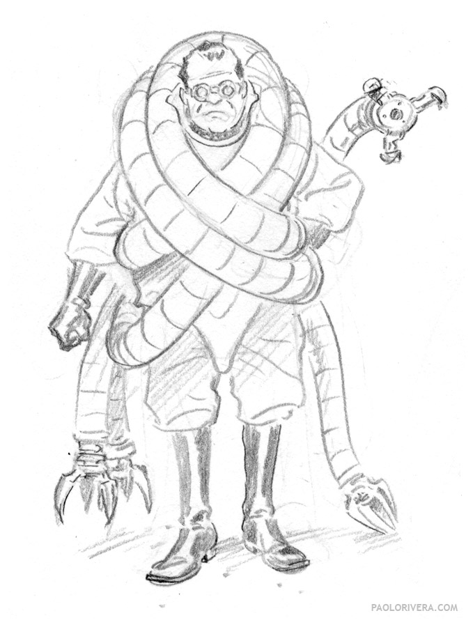 679x900 the self absorbing man wacky reference wednesday, no - Doc Ock Drawing