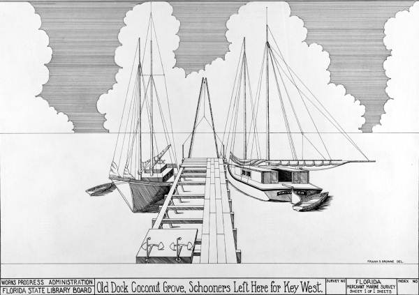 600x423 Florida Memory - Dock Drawing