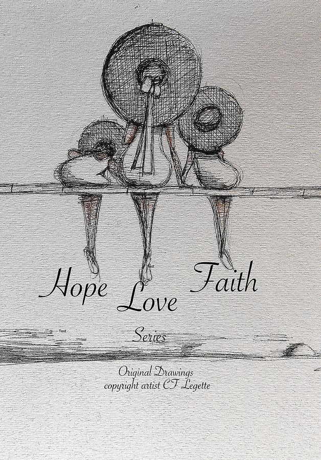 628x900 Love With Hope And Faith On A Dock Drawing - Dock Drawing
