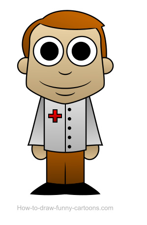 299x457 Doctor Drawing - Doctor Cartoon Drawing