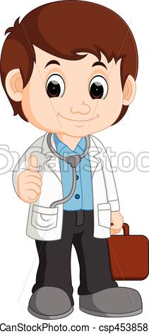 211x470 Illustration Of Cute Doctor Cartoon - Doctor Cartoon Drawing