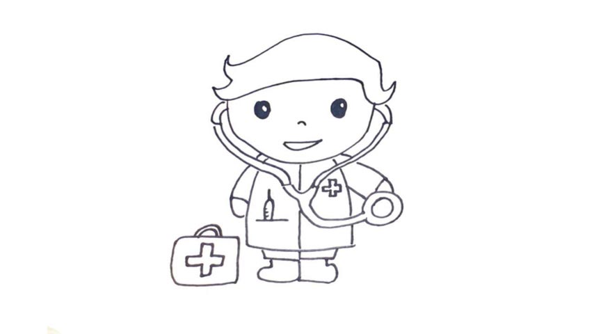 854x480 How To Draw A Doctor - Doctor Drawing